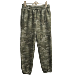 GAP Green Camouflage Sweatpants with Elastic Waistband